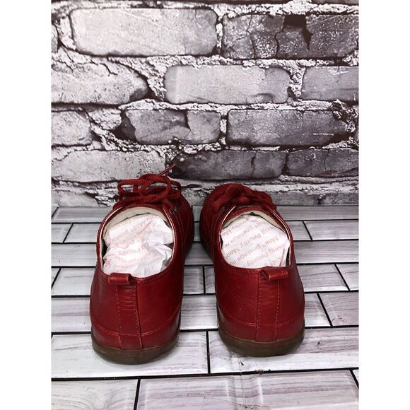 FitFlop Supertone Blaze Red Leather Comfort Sneakers Shoes 114-002 Women Sz 5M - Picture 6 of 16